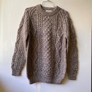 Vintage B'Altmans cable hand knit wool sweater